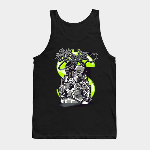 Hipster Monkey Tank Top by FEBOO